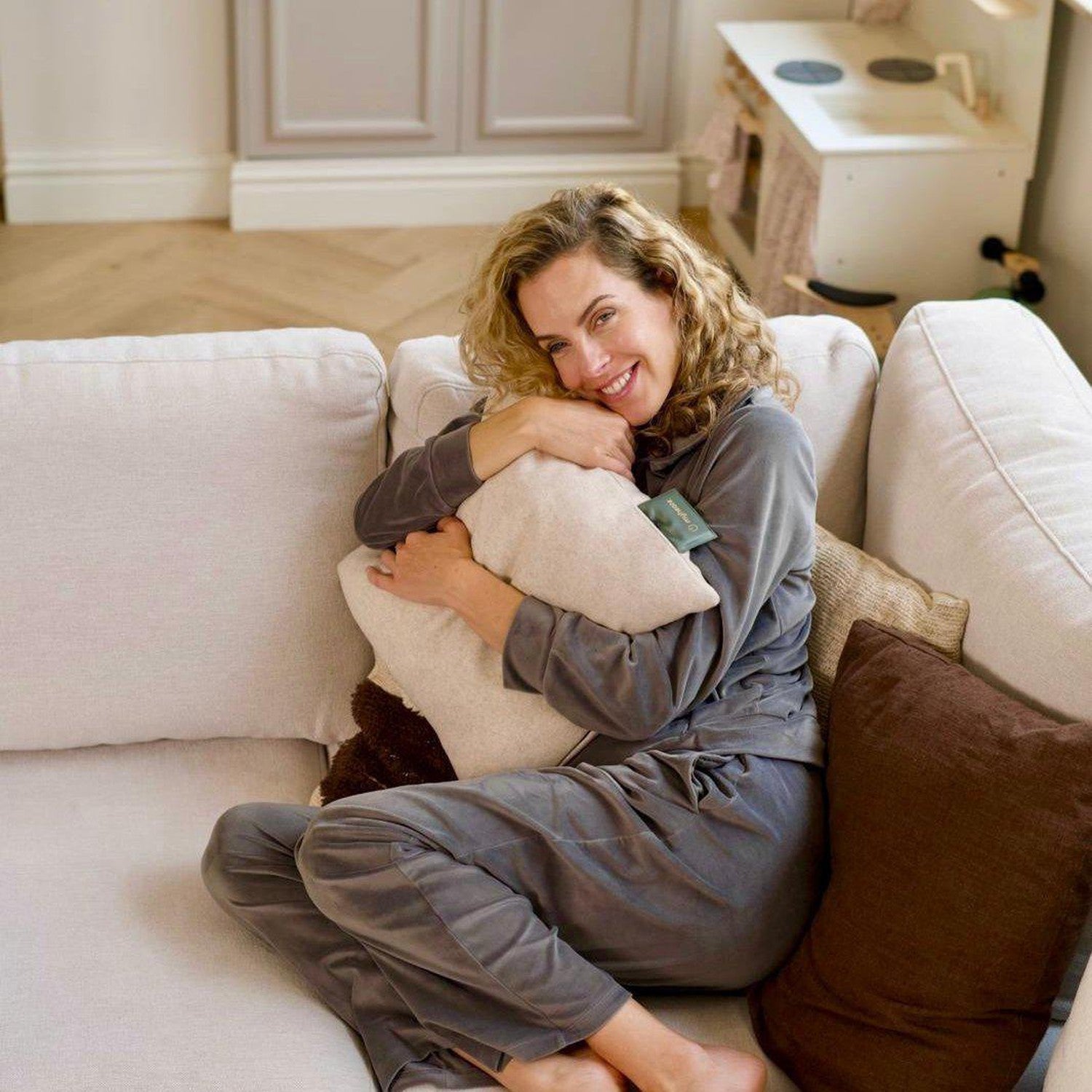 Heated cushion - Corduroy